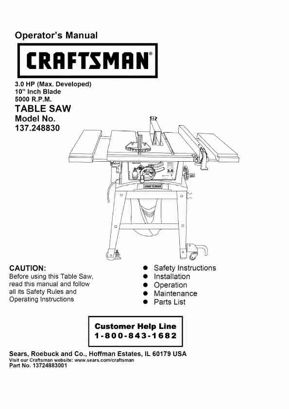 Craftsman Saw 137 248830-page_pdf